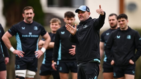 31 March 2026; Senior coach Jacques Nienaber during a Leinster Rugby squad training session at Rosemount in UCD, Dublin. Photo by Ben McShane/Sportsfile