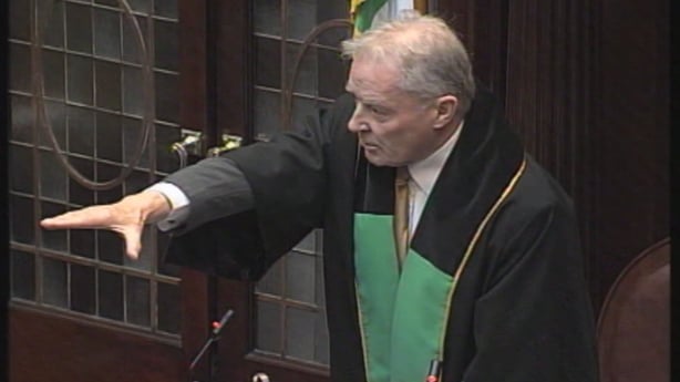 Dr Rory O'Hanlon as Ceann Comhairle