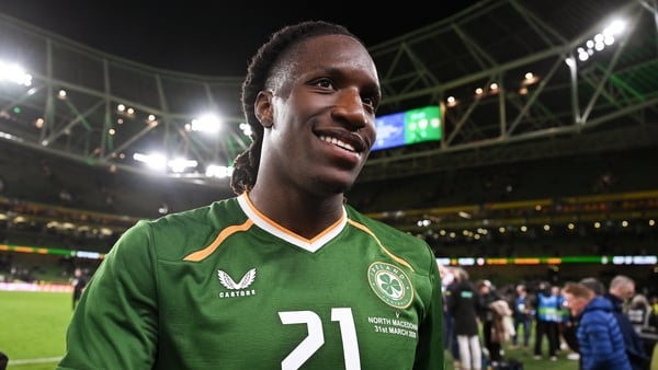Bosun Lawal of Republic of Ireland after the international friendly match between Republic of Ireland and North Macedonia at Aviva Stadium in Dublin.