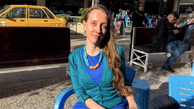 US journalist Shelly Kittleson poses for a picture in Baghdad