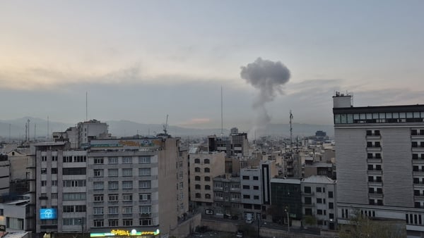 TEHRAN, IRAN - APRIL 01: Smoke rises after explosions struck the northeastern, western, and central areas amid Israeli attacks in Tehran, Iran on April 01, 2026. (Photo by Tolga Akbaba/Anadolu via Getty Images)