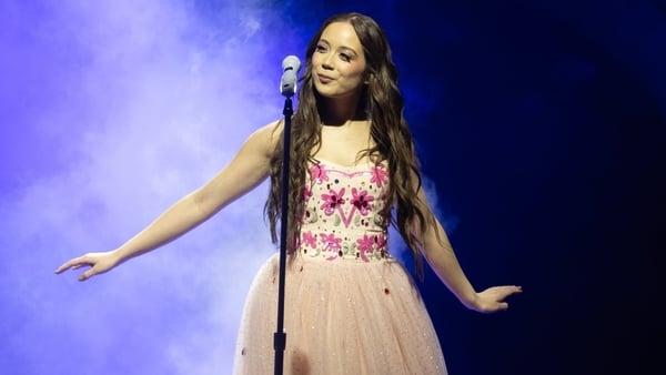 Laufey performs live onstage during a concert at The O2 Arena on 8 March, 2026 in London, England. (Photo by Samir Hussein/WireImage for ABA)