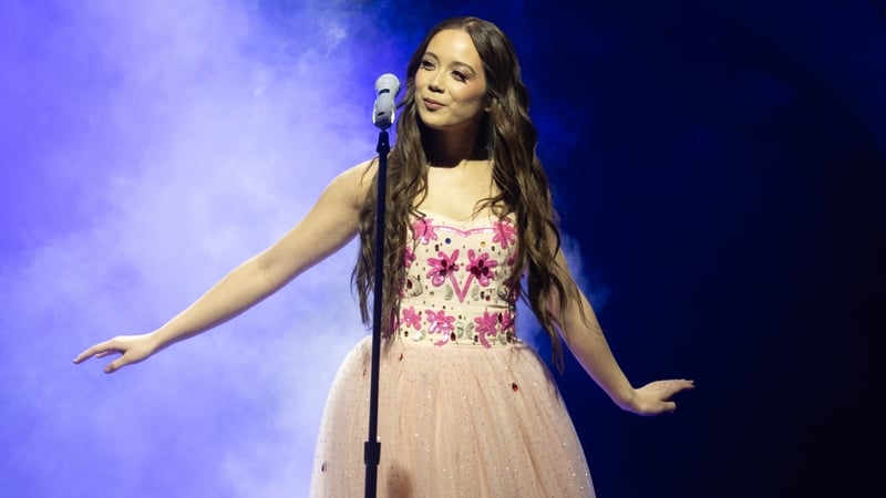 Laufey performs live onstage during a concert at The O2 Arena on 8 March, 2026 in London, England. (Photo by Samir Hussein/WireImage for ABA)