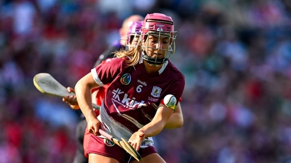 Ciara Hickey of Galway during the Glen Dimplex All-Ireland Senior Camogie Championship final match between Cork and Galway at Croke Park in Dublin.