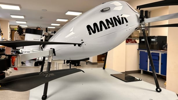 A Manna delivery drone