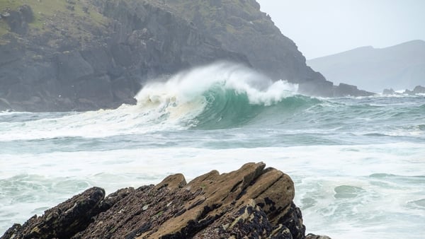 A breaking wave in Dingle Peninsula