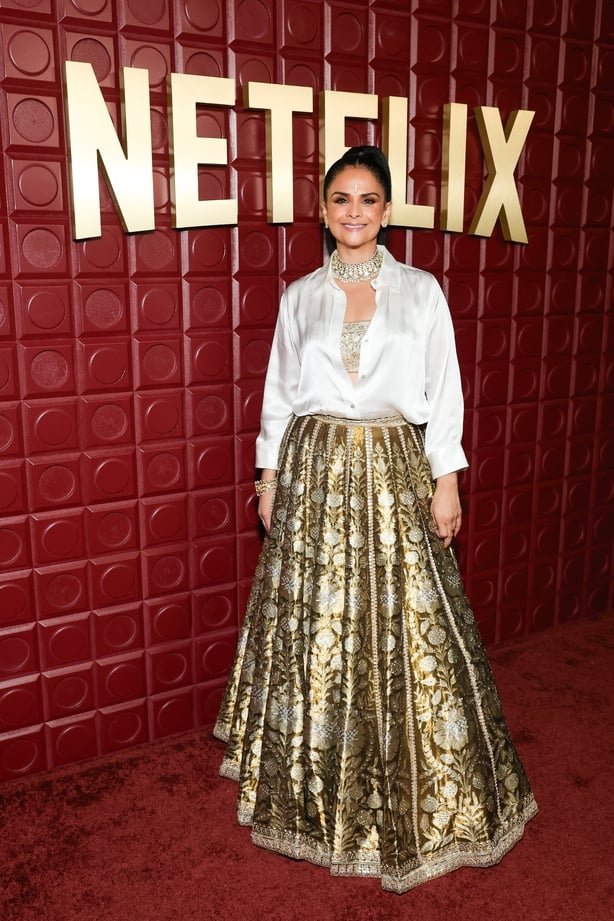 Bela Bajaria, Chief Content Officer, Netflix, attends Netflix's Golden Globe afterparty 2026 at Spago on 11 January, 2026 in Beverly Hills, California. (Photo by Emma McIntyre/Getty Images for Netflix)