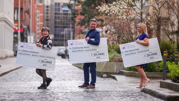 Axa Community Hero Winners. Photo Chris Bellew / Fennell Photography