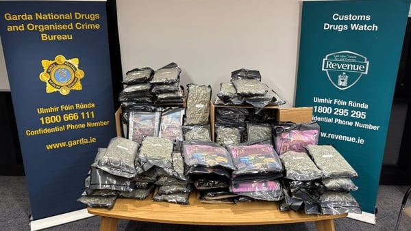 The cannabis seized from Castlebellingham, Co Louth