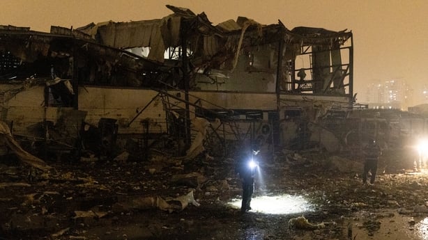 PETACH TIKVA, ISRAEL - APRIL 02: Israeli emergency responders inspect a scene of a direct ballistic hit, after it was launched from Iran on April 02, 2026 in Petach Tikva, Israel. Iran has continued firing waves of drones and missiles at Israel after the United States and Israel launched a joint att