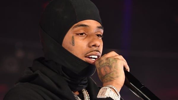 Rapper Pooh Shiesty performs on stage during 2021 Shiesty Season Spring Fest at Central Station on 11 April, 2021 in Atlanta, Georgia. (Photo by Paras Griffin/Getty Images)