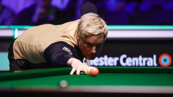 MANCHESTER, ENGLAND - APRIL 01: Neil Robertson of Australia plays a shot in the Quarterfinal match against Barry Hawkins of England on day 3 of Sportsbet.io Tour Championship 2026 at the Manchester Central on April 1, 2026 in Manchester, England. (Photo b