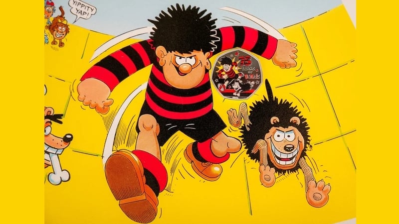 Comic strip character Dennis the Menace features on a new commemorative coin, celebrating 75 years of mischief.