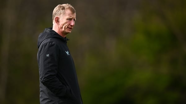 31 March 2026; Head coach Leo Cullen during a Leinster Rugby squad training session at Rosemount in UCD, Dublin. Photo by Ben McShane/Sportsfile