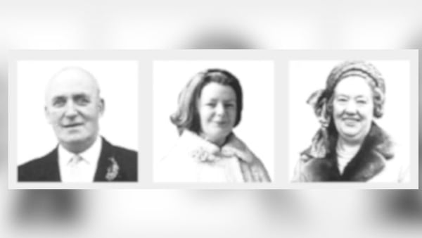 Undated family composite photo of William Herron, his wife Elizabeth (right), and their daughter Noeline