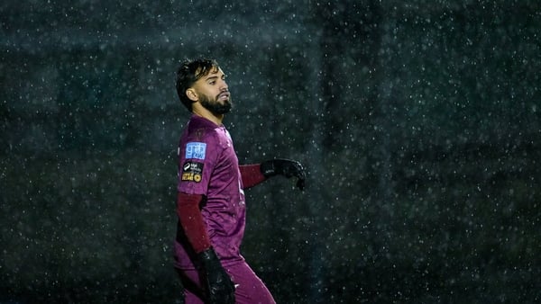 12 September 2025; Lorenzo Piaia Barbosa of Finn Harps during the Sports Direct Men’s FAI Cup quarter-final match between Finn Harps and Cork City at Finn Park in Ballybofey, Donegal. Photo by Ramsey Cardy/Sportsfile