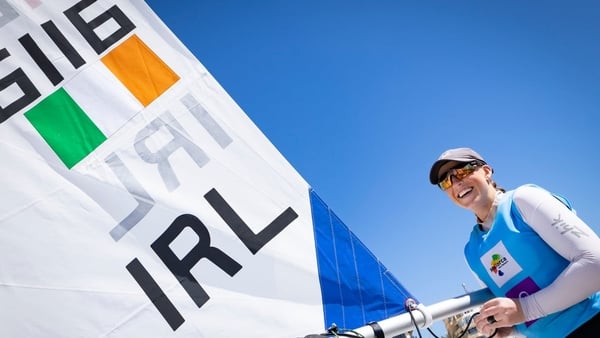 Eve McMahon after winning a gold medal at the Sailing Grand Slam 2026 / Princess Sofia Trophy Palma