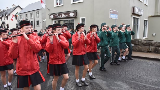 Bands march in Donegal