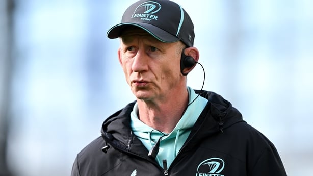 5 April 2026; Leinster head coach Leo Cullen before the Investec Champions Cup match between Leinster and Edinburgh at the Aviva Stadium in Dublin. Photo by Ramsey Cardy/Sportsfile
