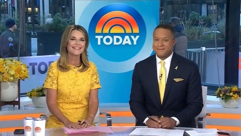 Savannah Guthrie returns as Today host on Monday, 6 April 2026 and is welcomed back by co-host Craig Melvin