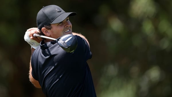 JOHANNESBURG, SOUTH AFRICA - MARCH 08: Patrick Reed of the United States tees off on the 10th hole on day four of the Joburg Open 2026 at Houghton GC on March 08, 2026 in Johannesburg, South Africa. (Photo by Warren Little/Getty Images)