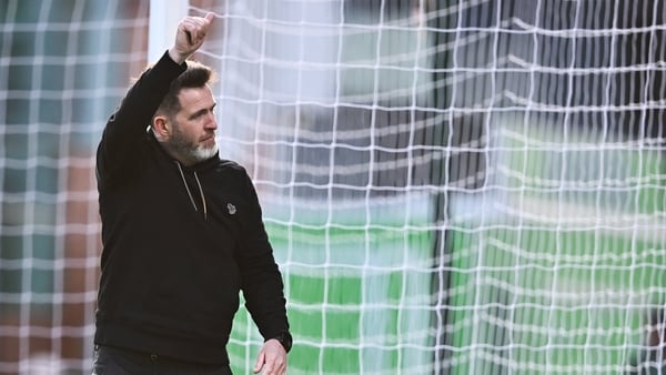 Dublin , Ireland - 6 April 2026; Shamrock Rovers manager Stephen Bradley after his side's victory in the SSE Airtricity Men's Premier Division match between Shamrock Rovers and Shelbourne at Tallaght Stadium in Dublin. (Photo By Piaras Ó Mídheach/Sportsfi