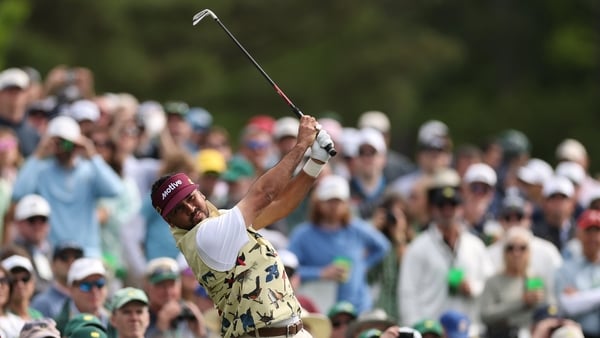 AUGUSTA, GEORGIA - APRIL 06: Jason Day of Australia plays a shot from the 12th hole tee box during a practice round prior to the 2026 Masters Tournament at Augusta National Golf Club on April 06, 2026 in Augusta, Georgia. (Photo by Maddie Meyer/Getty Imag
