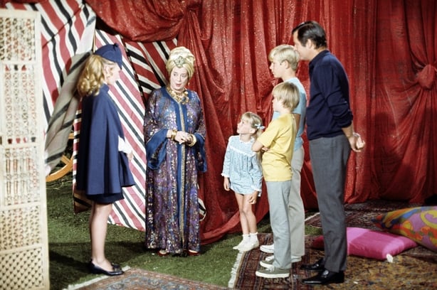 A scene from an episode of Nanny and the Professor broadcast in 1971