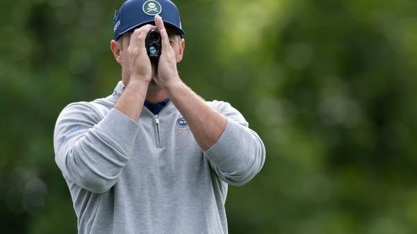 Bryson DeChambeau of the United States checks the yardage on the No. 5 hole during a practice round prior to the Masters at Augusta National Golf Club, Tuesday, April 07, 2026. (Photo by Simon Bruty/Augusta National/Getty Images)
