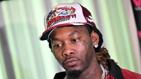 Rapper Offset at a Christmas Charity event on December 20, 2025 in Norcross, Georgia.