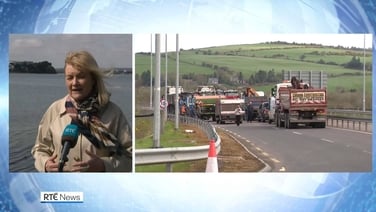 Jennie O'Sullivan reports from Cork amid disruption in Ringaskiddy