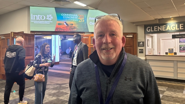 St Laurence O Toole School prinicpal Mark Candon at INTO conference
