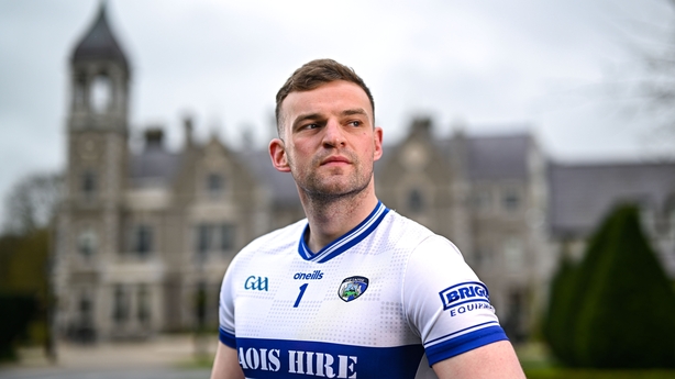 Laois footballer Killian Roche during the launch of the 2026 Leinster GAA Senior Football Championships at Killashee Hotel in Naas, Kildare.