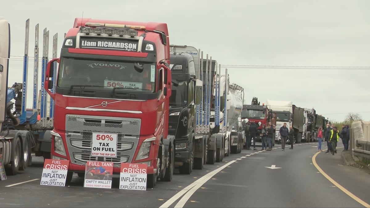 About half of Ireland's fuel supply blockaded by protesters