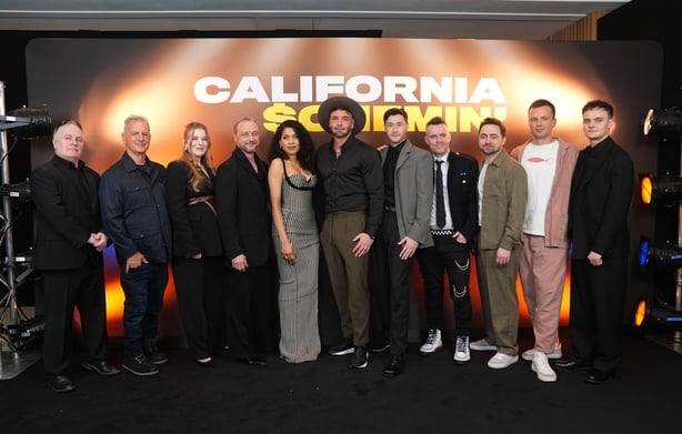 California Schemin' cast at London premiere