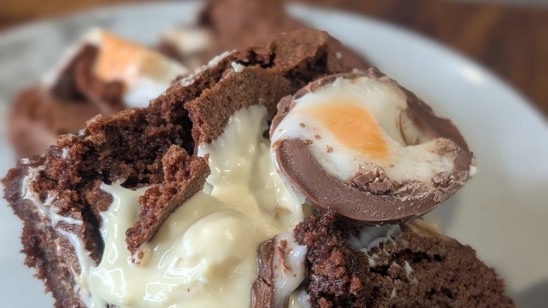 Kevin Dundon's leftover Easter egg fudgy brownies
