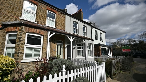 The former home of British singer David Bowie is pictured in Bromley, south east of London