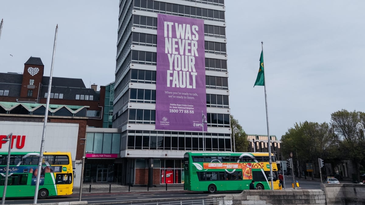 ‘It was never your fault’ - Dublin Rape Crisis Centre's new banner