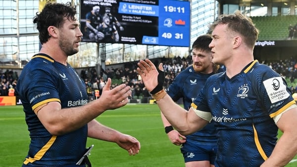5 April 2026; YYYY before the Investec Champions Cup match between Leinster and Edinburgh at the Aviva Stadium in Dublin. Photo by Brendan Moran/Sportsfile