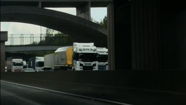 Traffic backed up on M50 near Blanchardstown