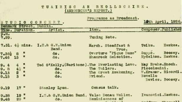 Listing for Stanley Lyon delivering a census talk on 2RN 