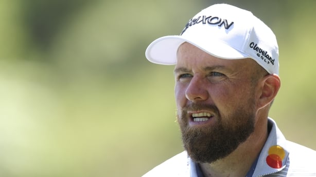 AUGUSTA, GEORGIA - APRIL 09: Shane Lowry of Ireland looks on while playing the eighth hole during the first round of the 2026 Masters Tournament at Augusta National Golf Club on April 09, 2026 in Augusta, Georgia. (Photo by Andrew Redington/Getty Images)