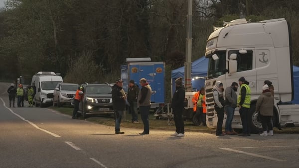 Protesters at Whitegate refinery in Cork