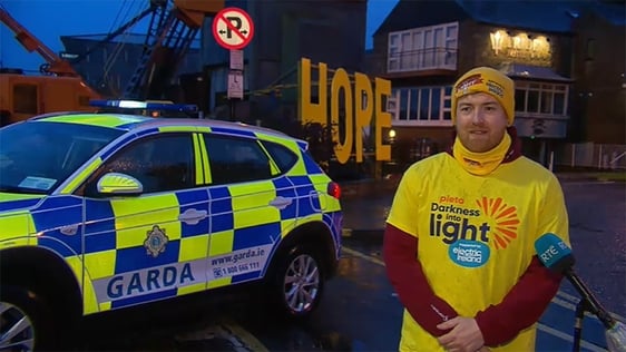 Darran Coyle-Garde, Pieta's Funding and Advocacy Coordinator for Cork at Darkness into Light in Kin…