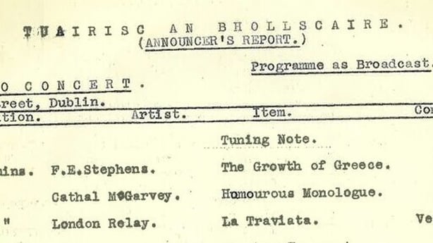 2RN Announcer's Report 16 April 1926