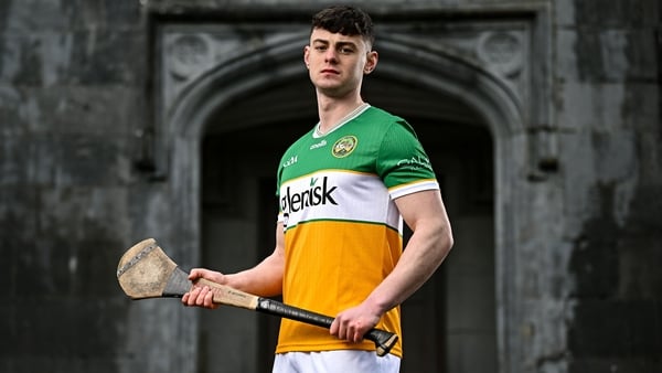 Charlie Mitchell of Offaly pictured at the launch of the 2026 Leinster GAA Senior Hurling Championship, at The Kinnitty Castle Hotel in Kinnitty, Offally