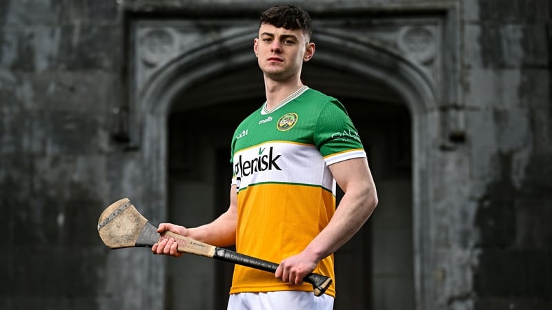Charlie Mitchell of Offaly pictured at the launch of the 2026 Leinster GAA Senior Hurling Championship, at The Kinnitty Castle Hotel in Kinnitty, Offally