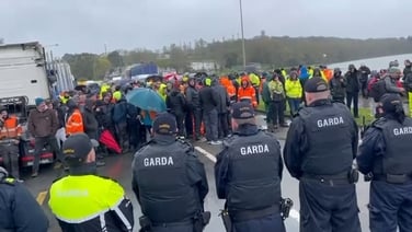 Protesters in standoff with public order unit at Whitegate in Cork