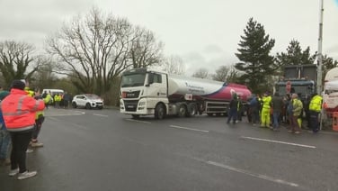 Protesters at Port of Foynes allow five fuel trucks to pass blockade