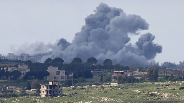 Smoke rises following Israeli strikes in southern Lebanon